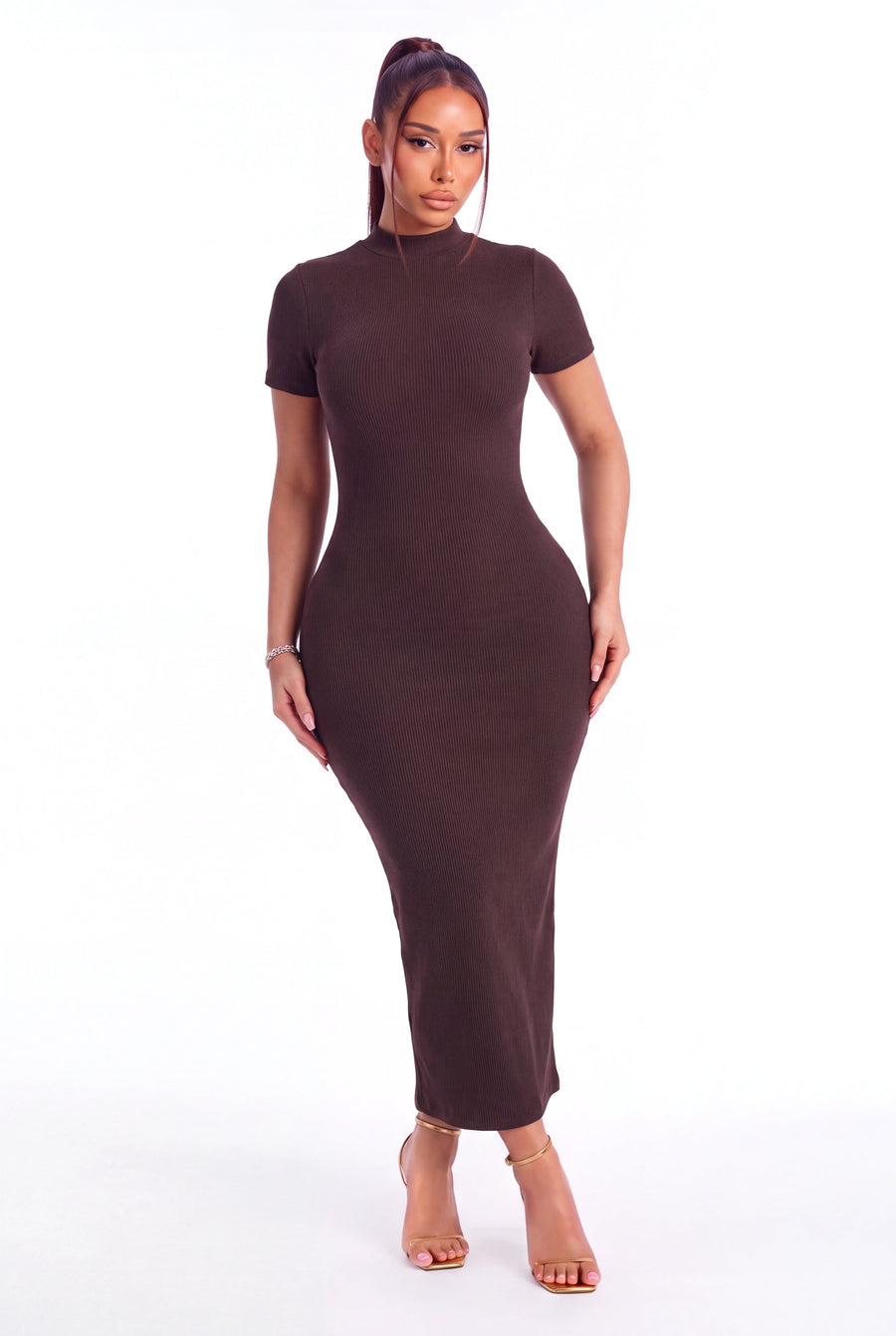 Chiara Snatched Midi Dress