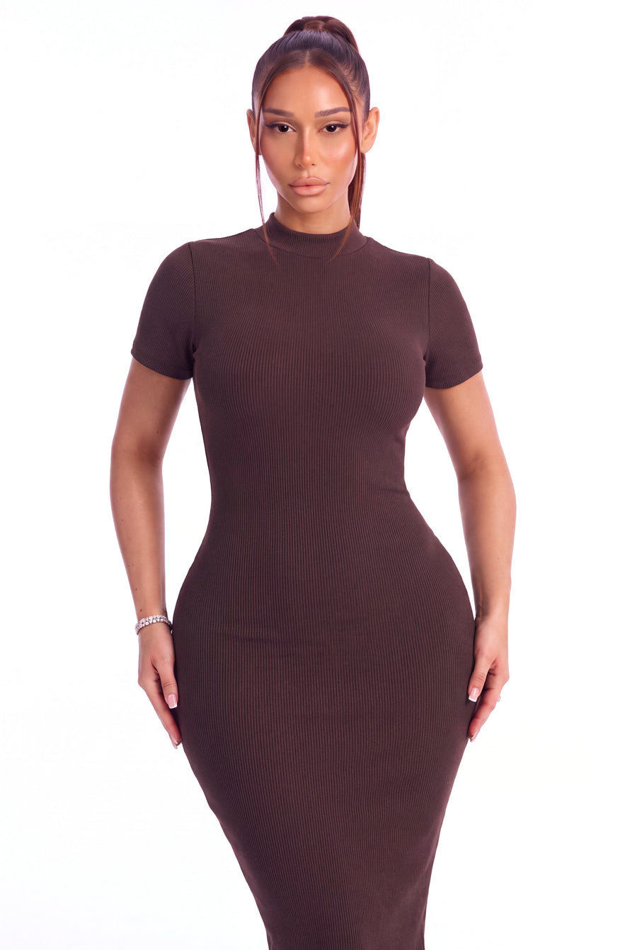 Chiara Snatched Midi Dress