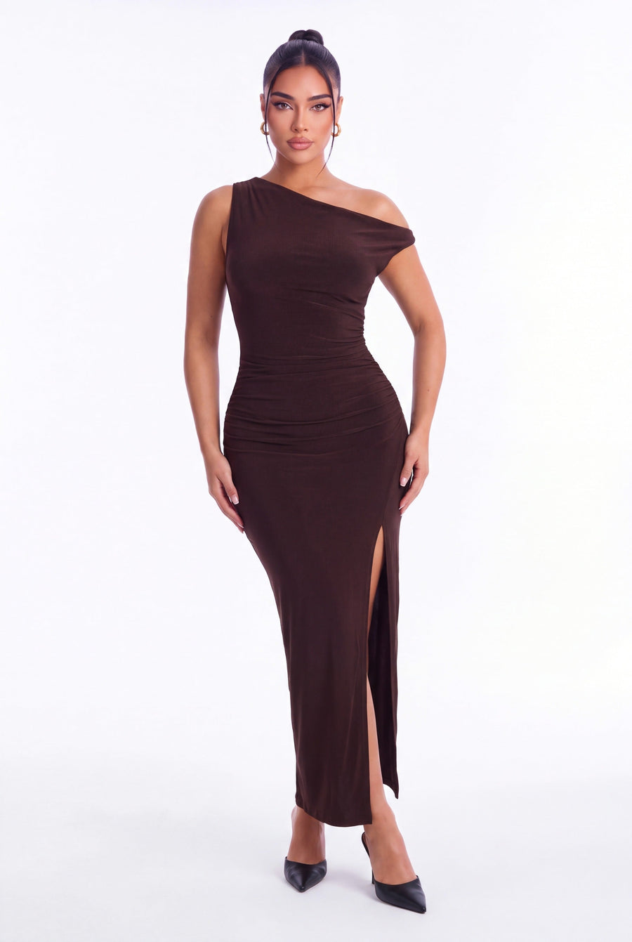 Elena One Shoulder Maxi Dress