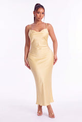 Sofia Satin Slip Maxi Dress